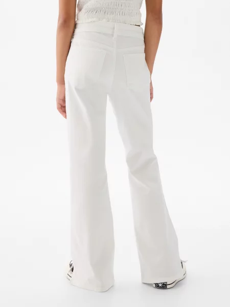 Pantaloni copii Gap alb