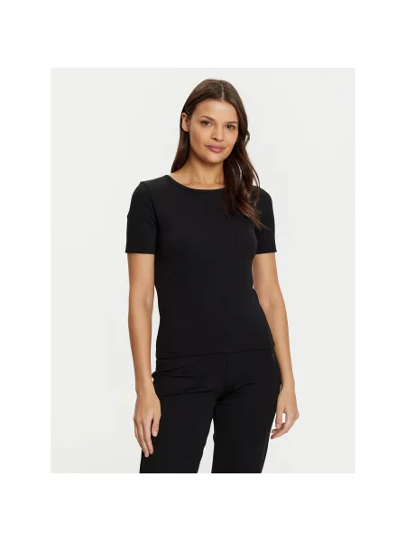 Guess Majica Regular Fit črna