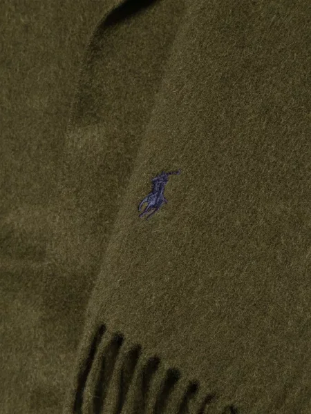 Prugasti vuneni šal Polo Ralph Lauren zelena