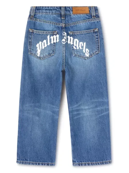 Jeansy dziecięce Palm Angels niebieskie