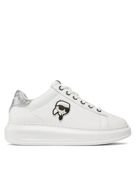 Sneakersy KARL LAGERFELD białe