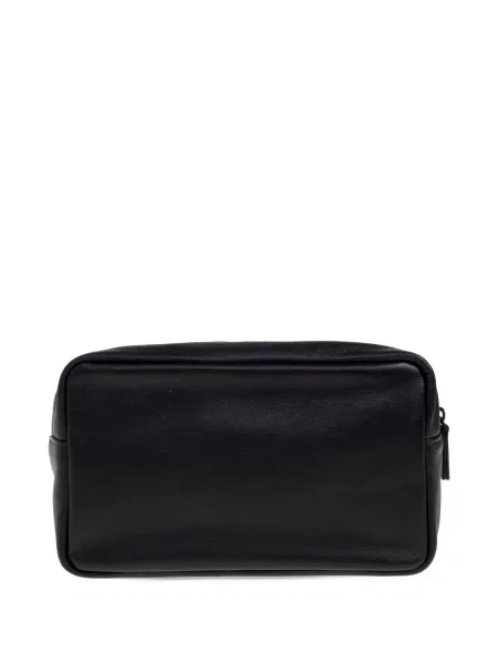 Geantă Dsquared2 din piele cu autograf negru