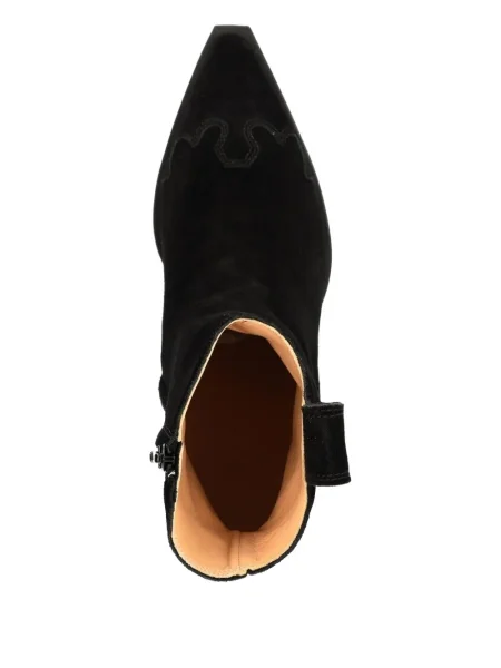 Botine Copenhagen din piele de căprioară negru