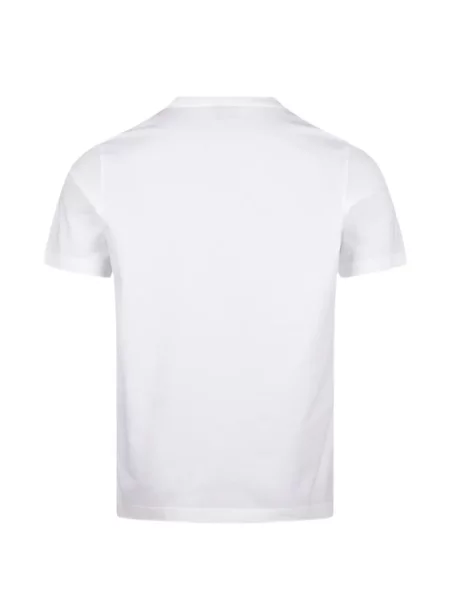 Scurt tricou Ps Paul Smith cu imagine cu model zebră alb