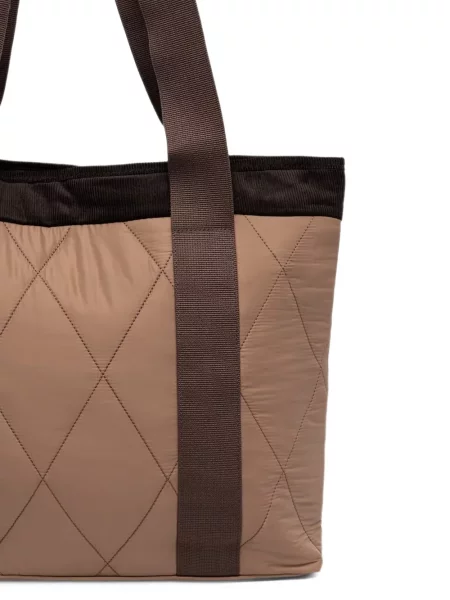 Matlasat geantă shopper Barbour maro