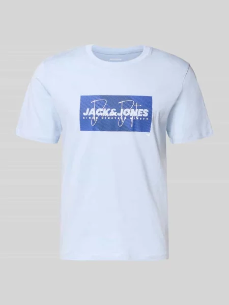 T-shirt o kroju regular fit z czystej bawełny model COLE' Jack & Jones