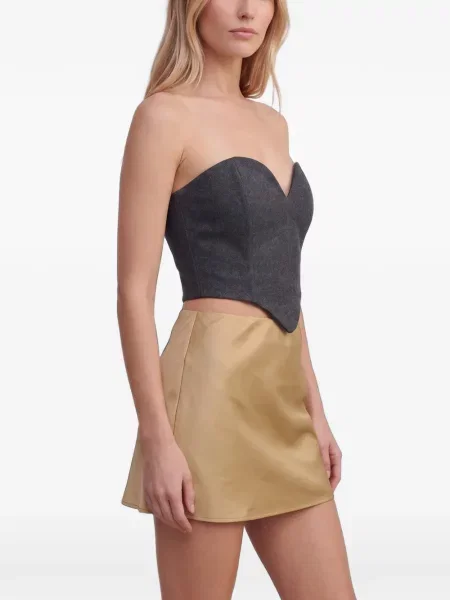 Топ Marco Gabrielli Atelier с връзки с дантела черно