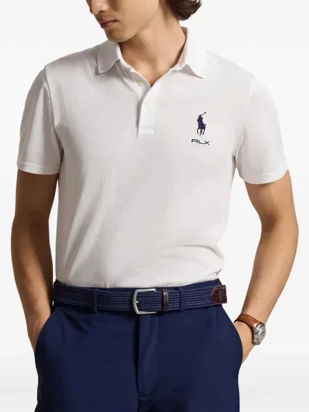 Polo Rlx Ralph Lauren με κέντημα λευκό
