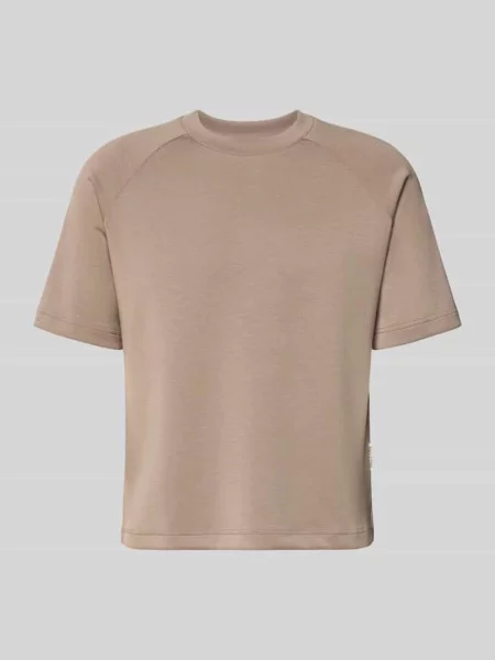 Góra od piżamy o kroju regular fit z raglanowymi rękawami Marc O'polo beżowa