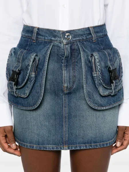 Fustă din denim Coperni albastru