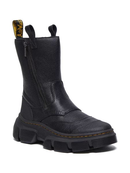 Кожаные ботинки Dr. Martens на платформе черные