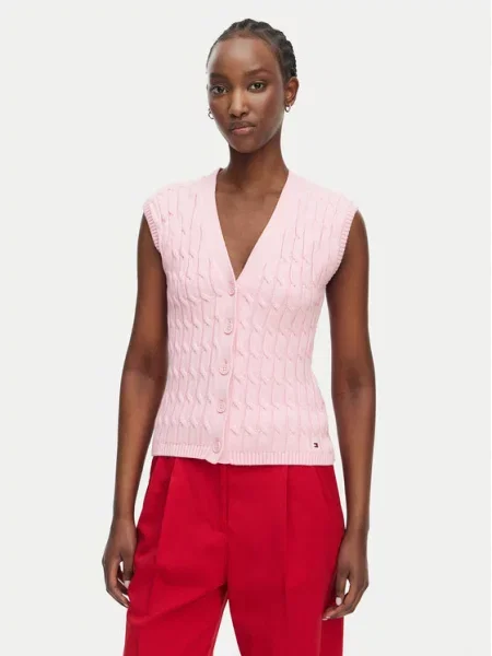 Tommy Hilfiger Mellény Világos rózsaszín