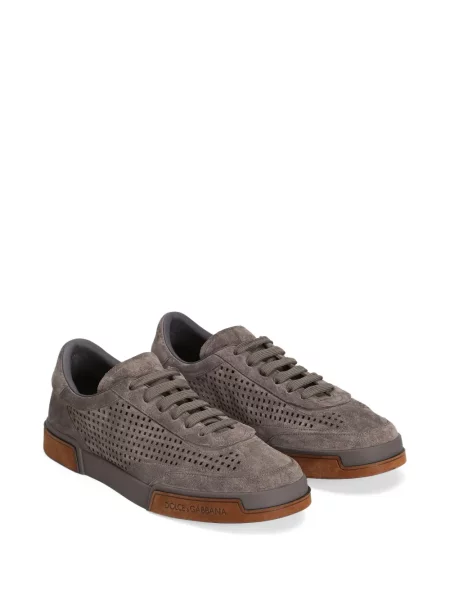 Sneakerși Dolce & Gabbana din piele de căprioară maro