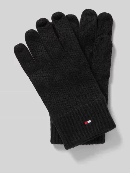 Rękawiczki Tommy Hilfiger czarne