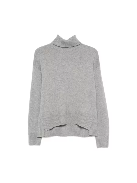 Sweter z golfem Peserico szary