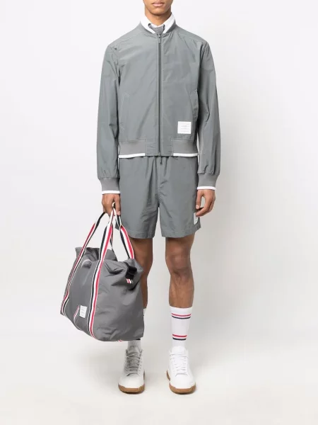 Juosmuo šortai Thom Browne pilka