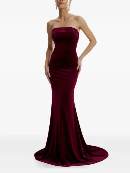 Rochie Framboise fără bretele de costum roșu
