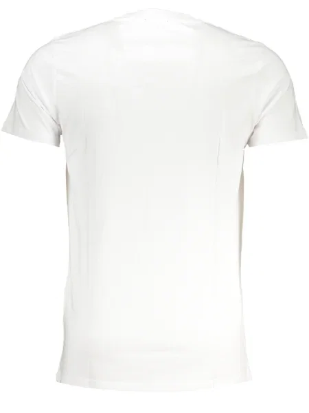 Tricou Cavalli Class scurt alb