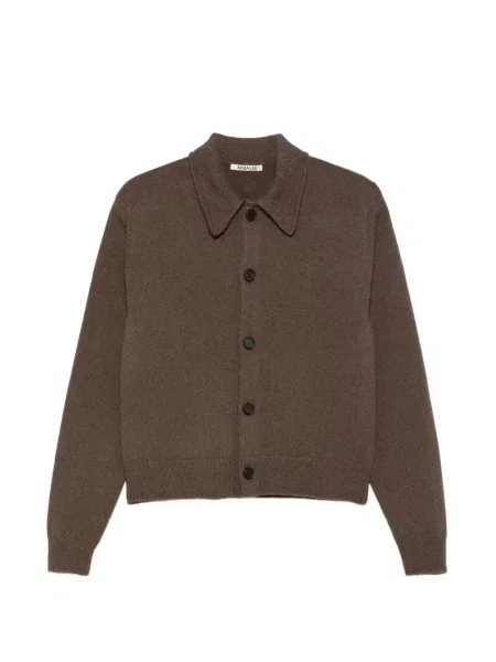 Cardigan Auralee de lână maro