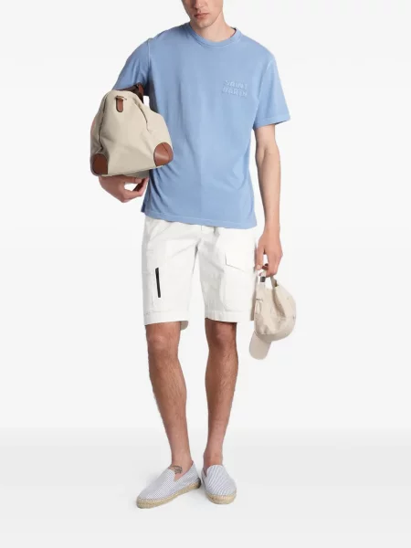 Pantaloni scurți cargo Mc2 Saint Barth alb