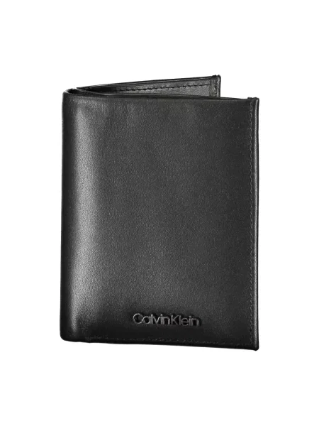 Portfel Calvin Klein skórzany elegancki czarny