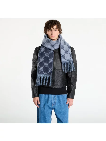 Шерстяной шарф Daily Paper синий