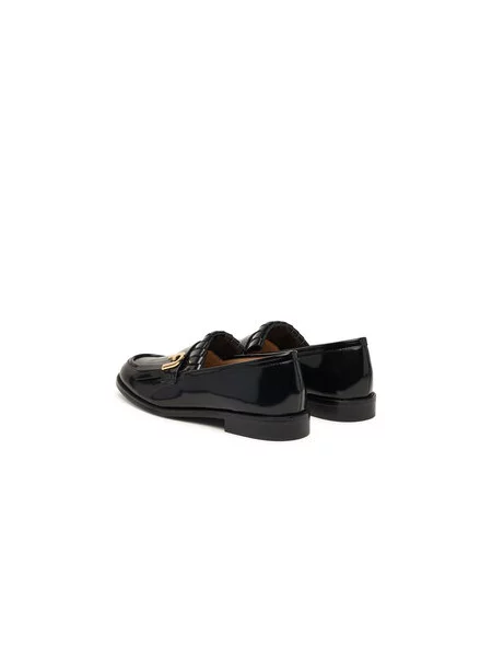 Loafersy Furla čierna