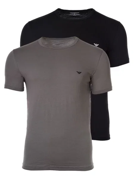Emporio Armani Tricou pământiu negru
