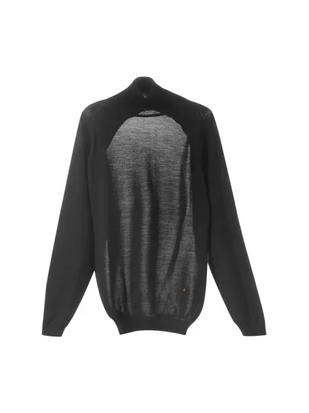 Sweter Moschino z odkrytymi plecami czarny