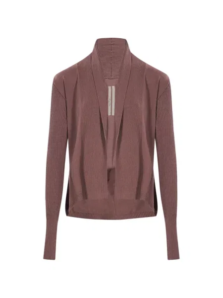 Cardigan Rick Owens tricotate cu rever maro
