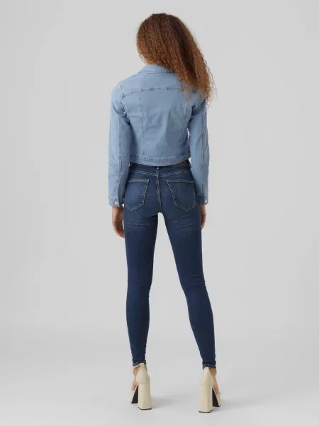 Vero Moda Džinsinė striukė Luna Žydra mėlyna