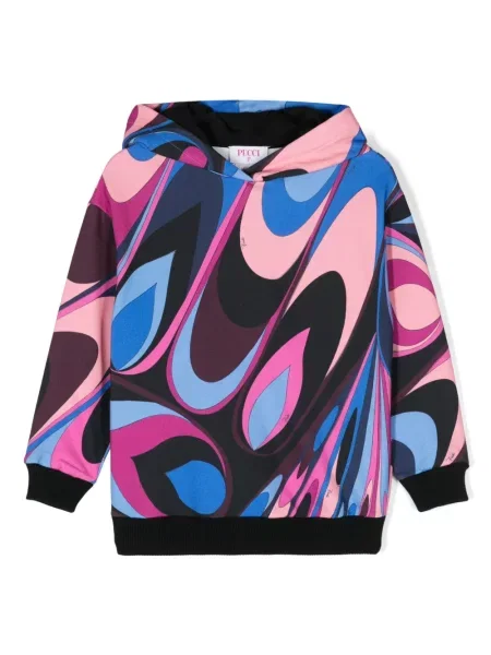Bluza z kapturem dziecięca Pucci czarna