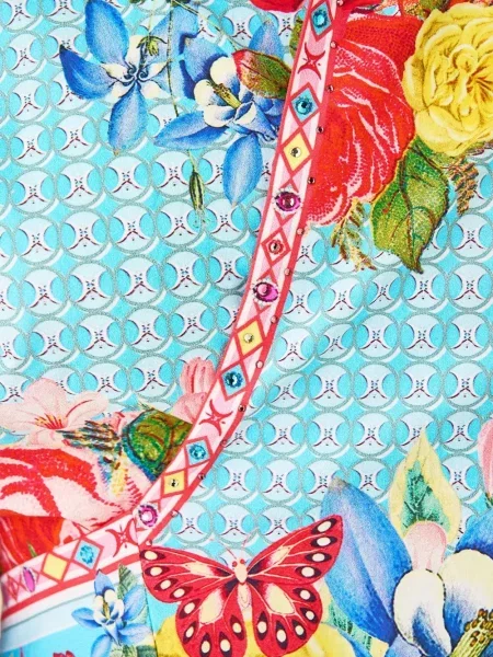 Koszula Camilla kopertowa niebieska