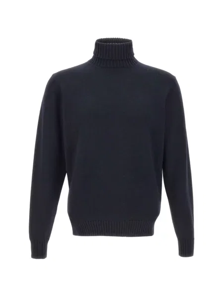 Pulover Filippo De Laurentiis tricotate albastru