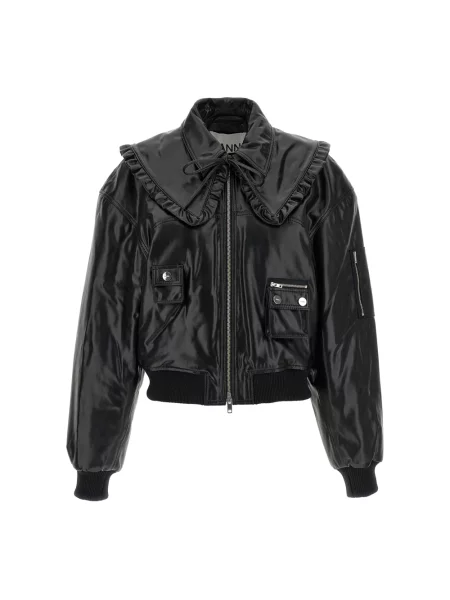 Kurtka bomber Ganni czarny