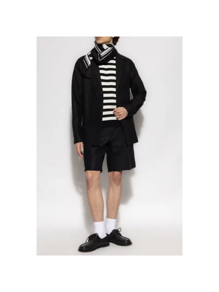 Lniane szorty Dolce And Gabbana czarne