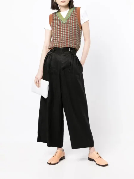 Juosmuo kelnės Maison Margiela juoda