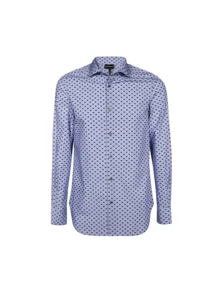 Koszula Emporio Armani casual niebieska