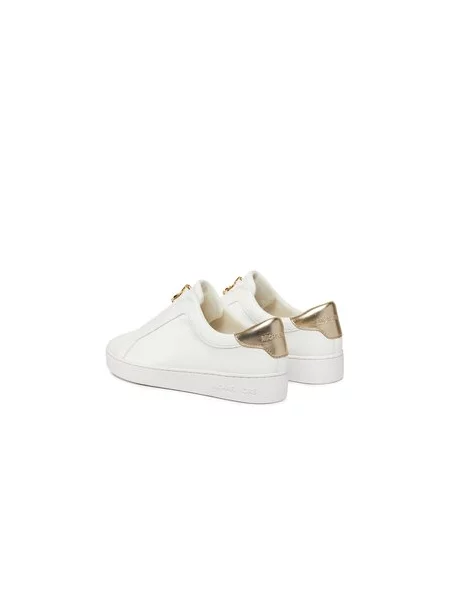 Sneakersy MICHAEL Michael Kors Keaton Zip Slip On biela