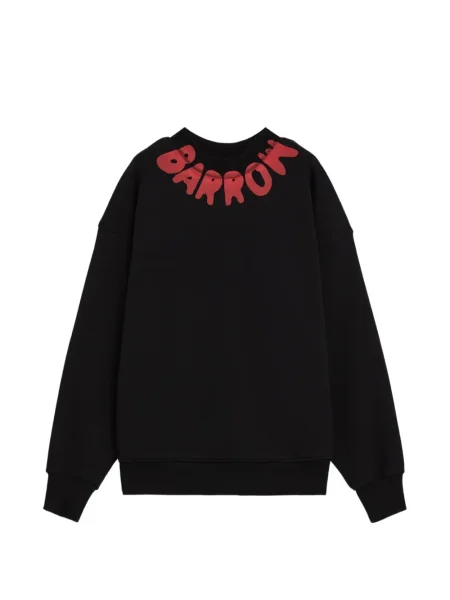 Mikina Barrow s kulatým výstřihem s autogramem černá