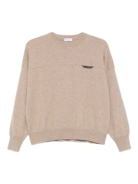Pulover Brunello Cucinelli maro