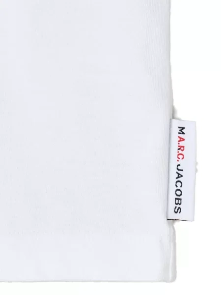 Tricou Marc Jacobs cu autograf alb