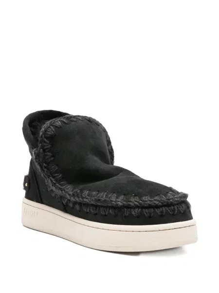 Botine Mou din piele de căprioară negru