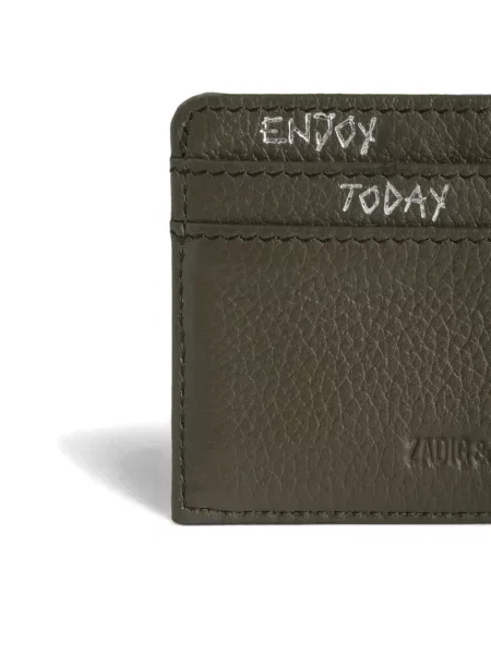 Portofel Zadig&voltaire din piele verde