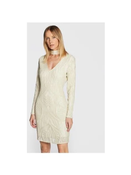 Marciano Guess Rochie cocktail Écru Slim Fit