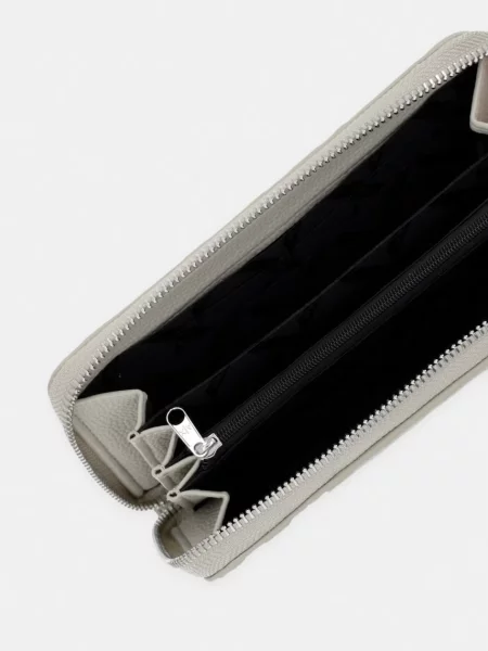 Armani Exchange portfel z imitacji skóry szary