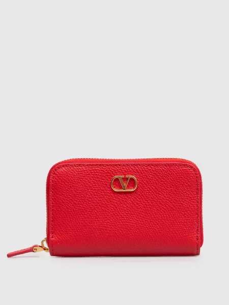Кожаный кошелек Valentino красный