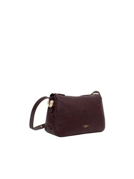 Torebka crossbody Twinset skórzana brązowa