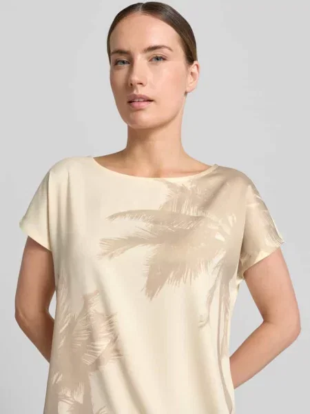 T-shirt o kroju relaxed fit ze wzorem na całej powierzchni S.oliver Black Label