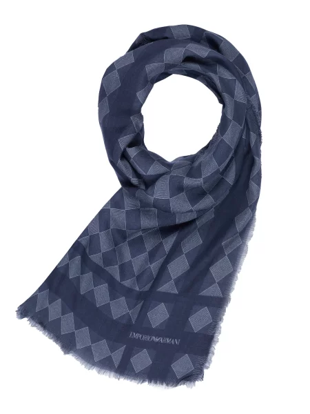 ARMANI Šal Emporio' plava